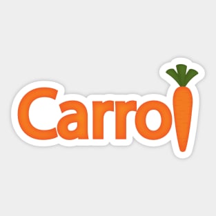 Carrot cute design Sticker